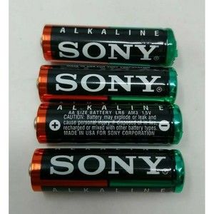 Sony Alkaline AA Battery Batteries VTG 1980s 1990s 80s 90s Prop Electronics Dead